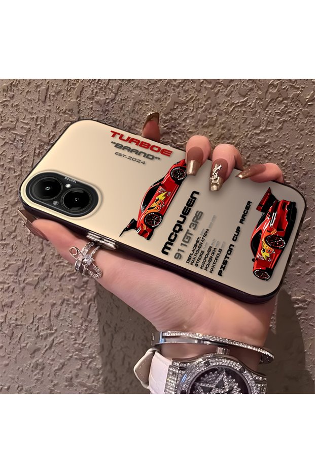 Realme C67 4g Compatible Daily Use Compatible Trend Racing Car Case, Protective Cover