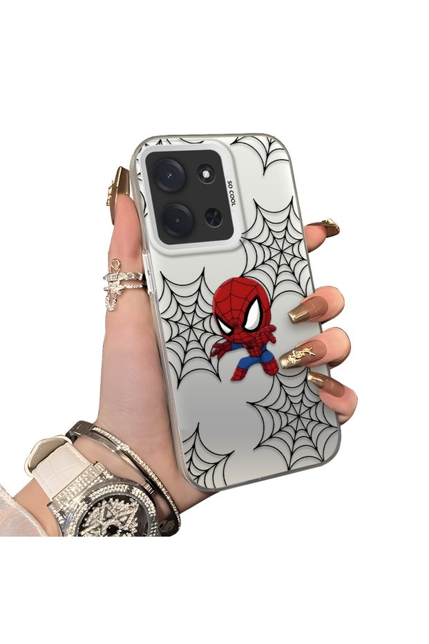 Xiaomi Poco C85 4g Compatible Hard Acrylic Back Silicone Edge Lens Protection Double Case