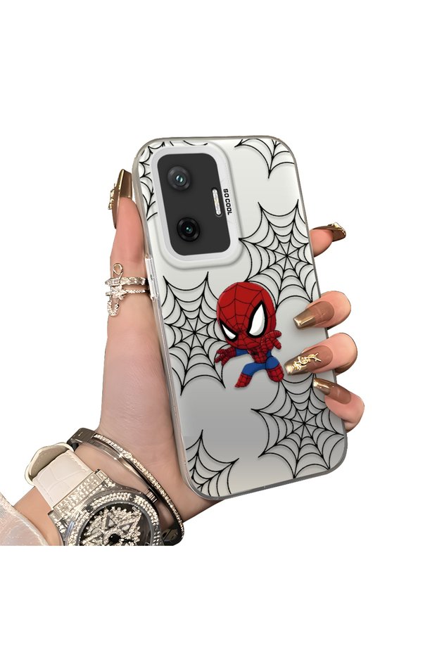 Xiaomi Poco F7 Compatible Hard Acrylic Back Silicone Edge Lens Protection Double Case