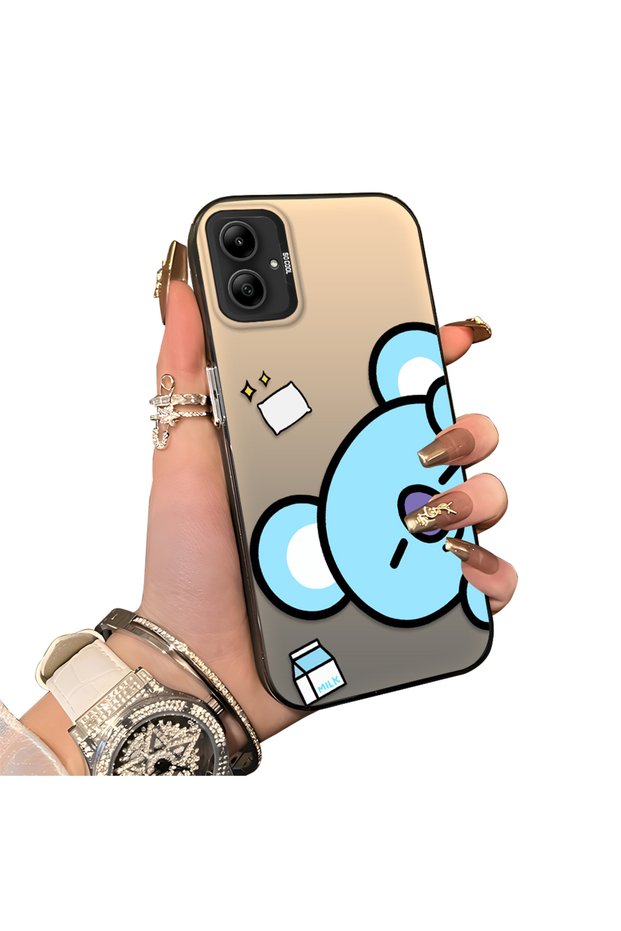 Samsung Galaxy A05 Compatible Hard Acrylic Back Silicone Edge Lens Protection Double Case