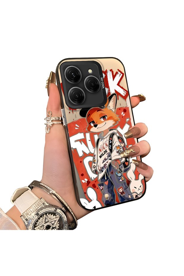 Tecno Spark 20 Pro 4G/5G Compatible Hard Acrylic Back Silicone Edge Lens Protection Double Case