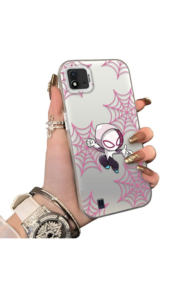 Realme C11 2021 Compatible Hard Acrylic Back Silicone Edge Lens Protection Double Case