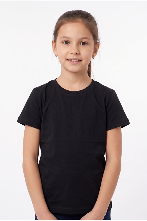 Unisex Plain Crew Neck School T-Shirt