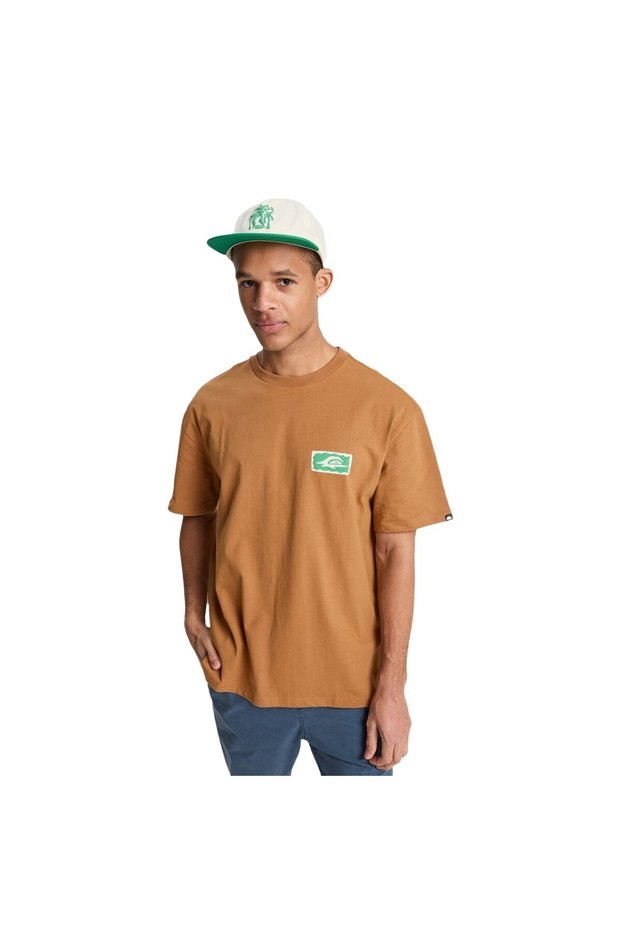 Serenity Splash Men's Brown T-Shirt Men's T-Shirt Eqyzt08300