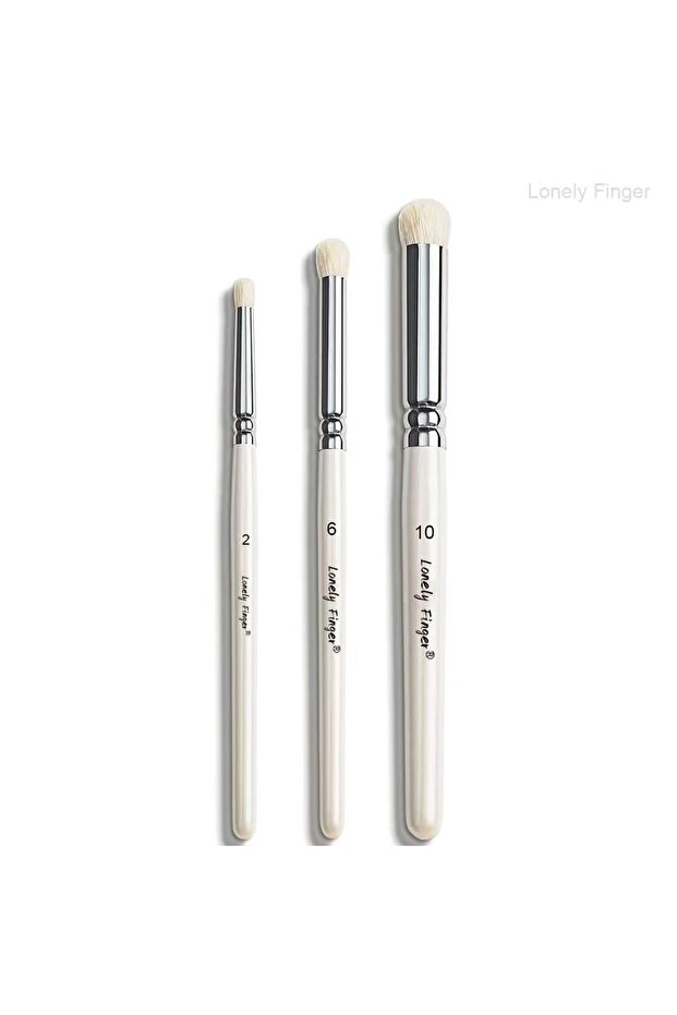 3pcs White Wool 2610 Miniature Paint Brushes Drybrush Set, Detail Paint Brushes for Acrylics, Waterc