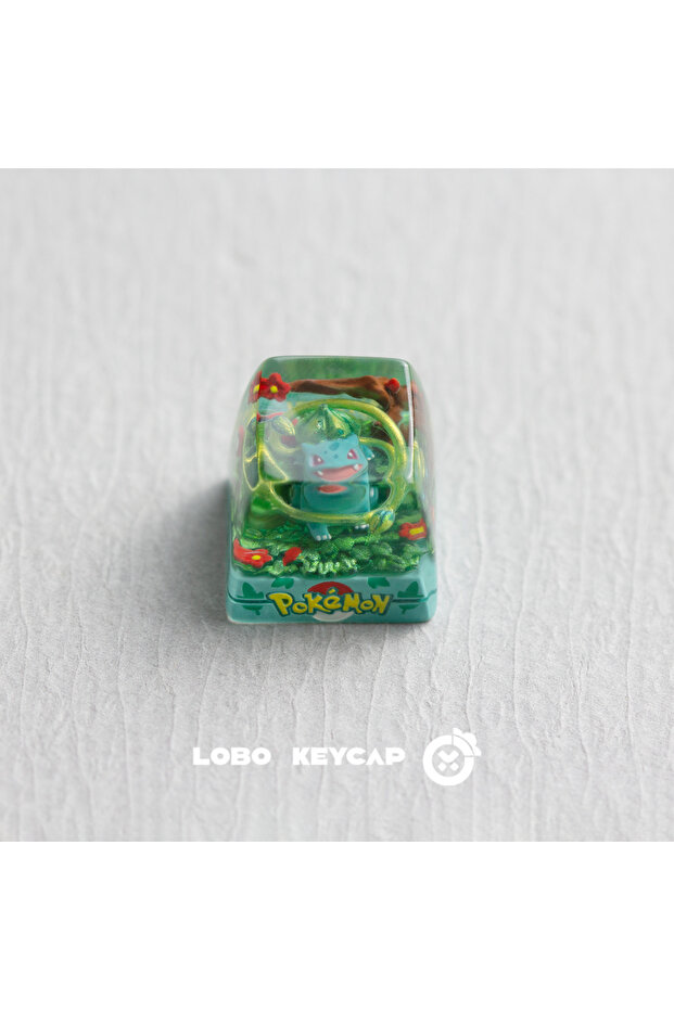 Bulbasaur Cartoon Pokemon Series Pikachu Gengar Anime Character Mechanical Keyboard Personalized Esc