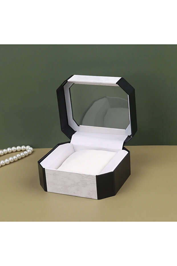 WHITE Watch Box High-end European Men's Acrylic Watch Display Box Watch Storage Box