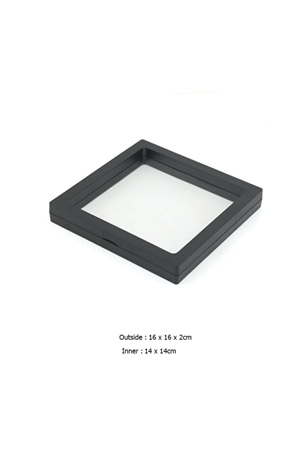Black 16x16cm Jewelry Storage Box Earring Studs Storage Box Antioxidant Pe Film Suspension Box Hand