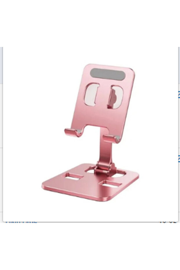 VIKEFON Pink Universal Aluminum Alloy Foldable Desk Phone Holder Mount Stand For iPhone 15 14 Mobile