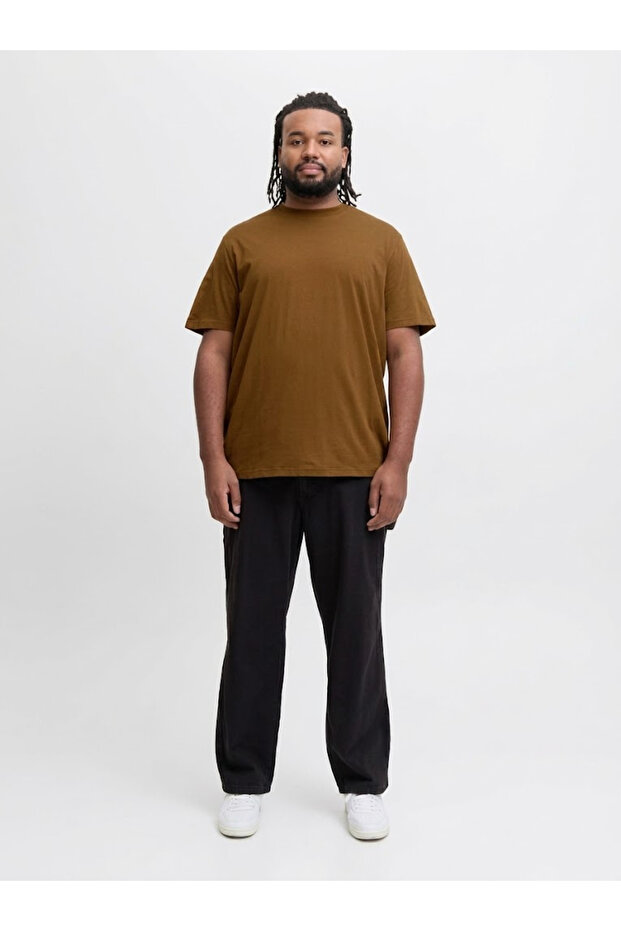 Men's T-Shirt Basic Oversize Crew Neck Short Sleeve Plain Wide Cut Daily Comfortable 12250623