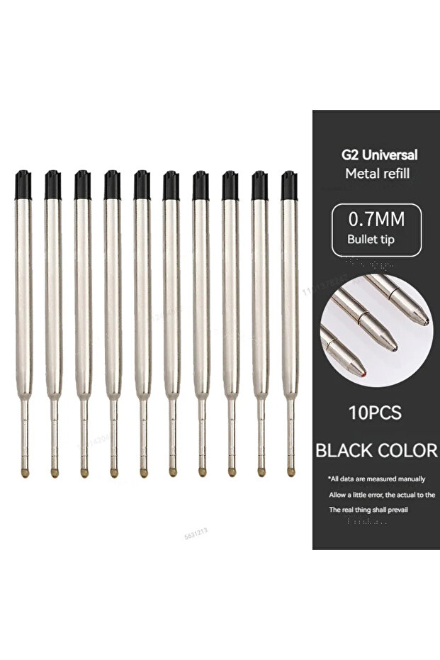 10 PCS Black 5/10/20pcs L:3.9 In/99mm Ballpoint Pen G2 Refills for Medium Point blue red Black Ink R