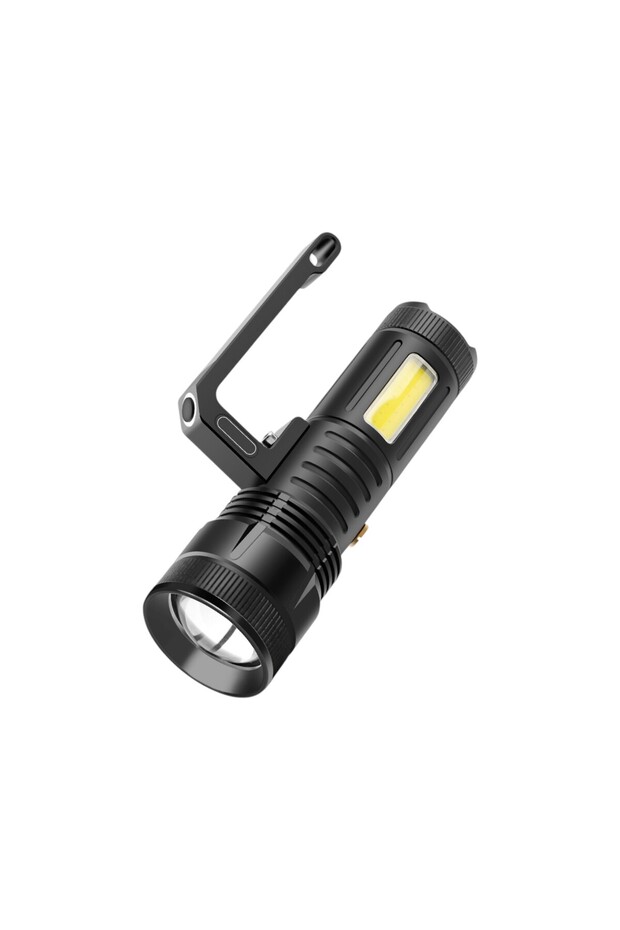 كشاف LED قابل لإعادة الشحن بقوة 20 واط مع حامل ثلاثي القوائم وإضاءة جانبية COB للعمل طراز DLC-32956