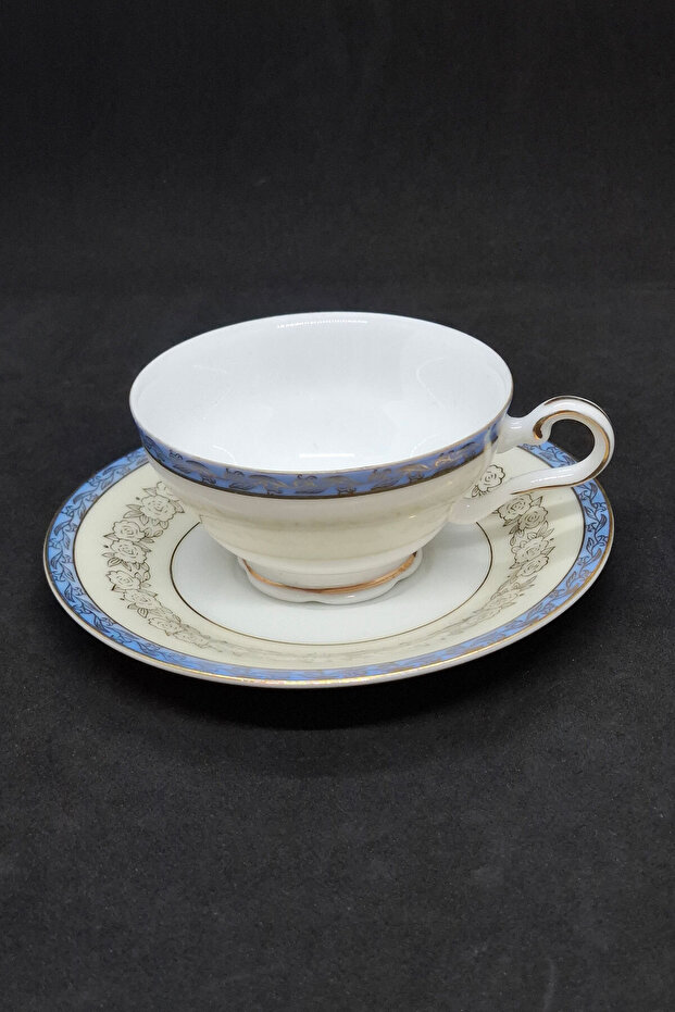 Hanson Series Japanese Porcelain Coffee Cup Blue 2 Pieces 80 ml