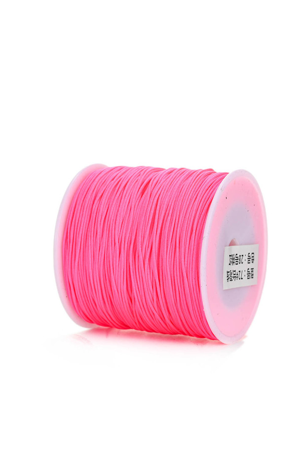 0.8mmx95m hot pink 95m/Roll 0.8mm Nylon Thread Cord String for DIY Making Bracelet Necklace Handmad