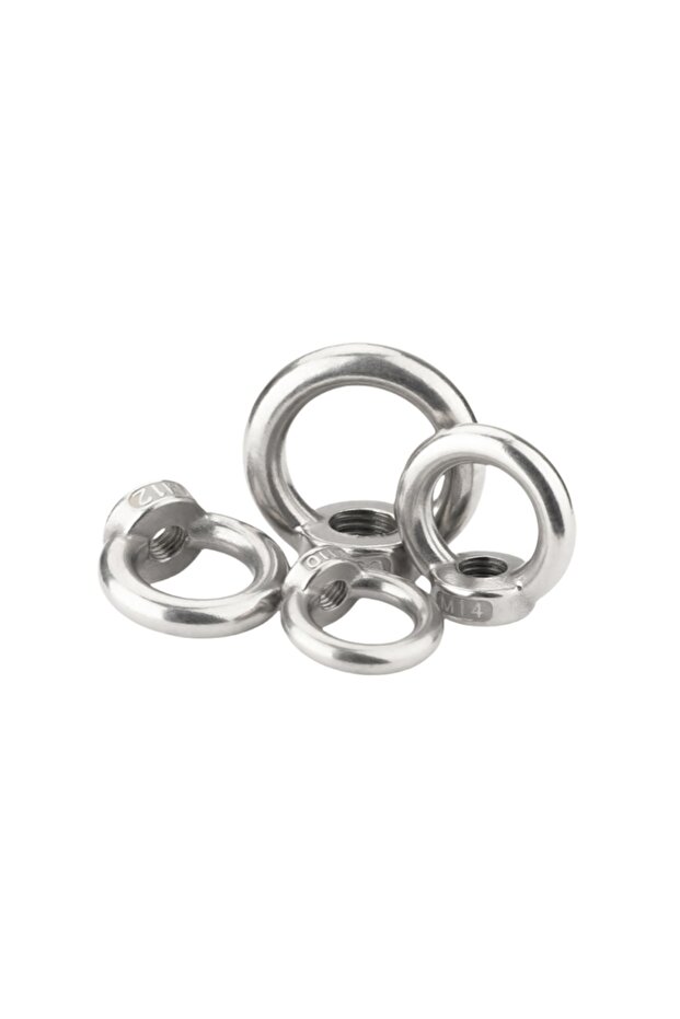 M6-2Pcs DIN582 M3 M4 M5 M6 M8 M10 Eye Nut 304 Stainless Steel Marine Lifting Eyenut Ring Nut Loop Ho