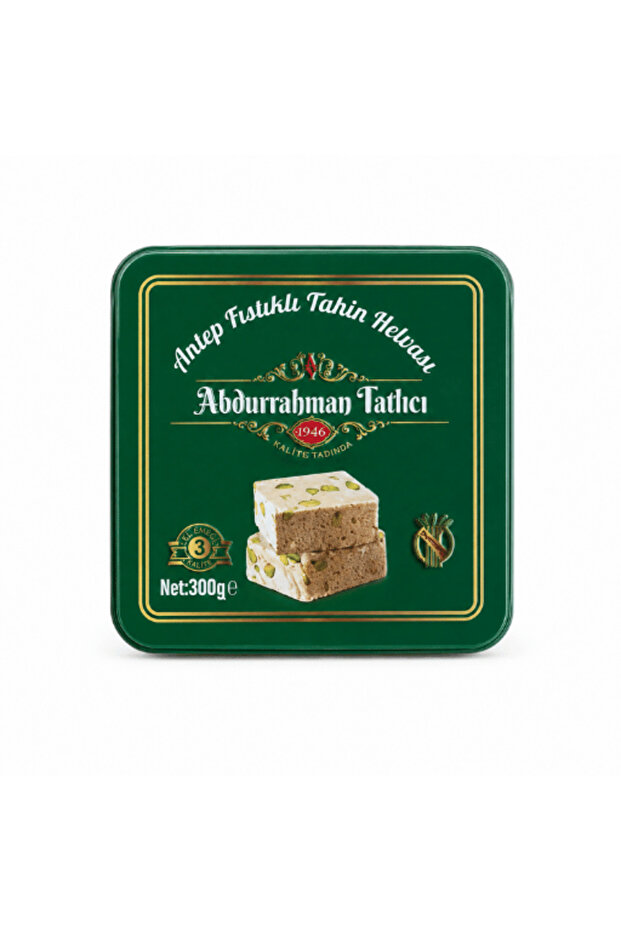 Pistachio Tahini Halva 300 g – Tin Box