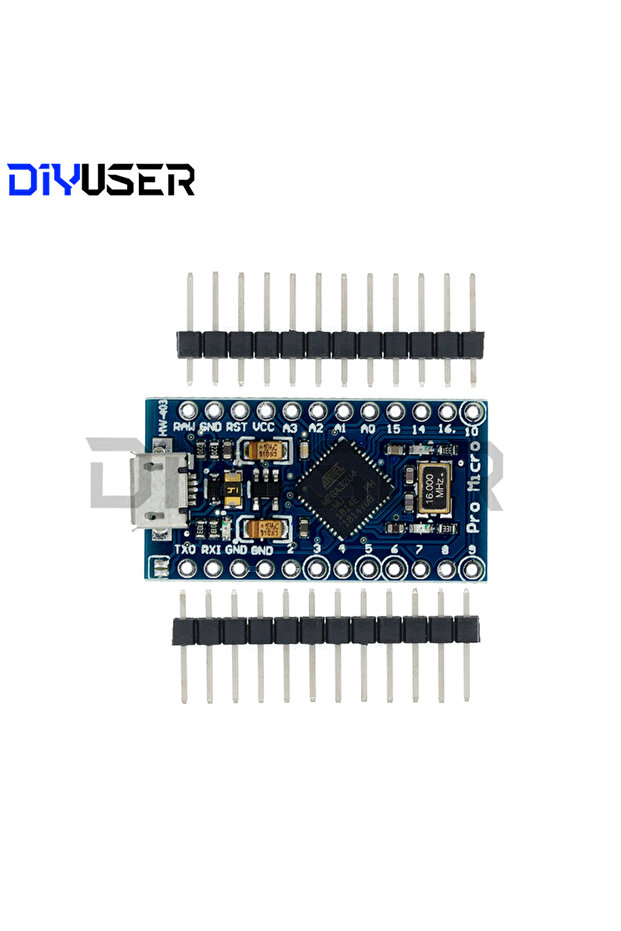 وحدة تحكم ATMEGA32U4-AU/MU بمنفذ مايكرو USB 3-6 فولت (MICRO/MINI/TYPE-C) بتردد 5 فولت 16 ميجاهرتز