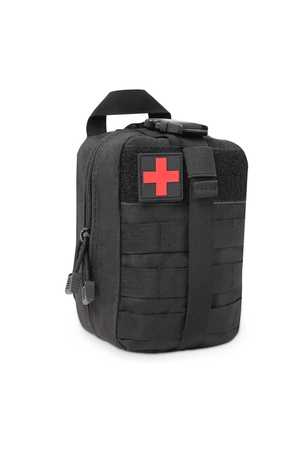 black 1pc EMT Pouch, Rip Away Molle Medical Pouches Tear-Away First Aid Kit Emergency Survival Bag