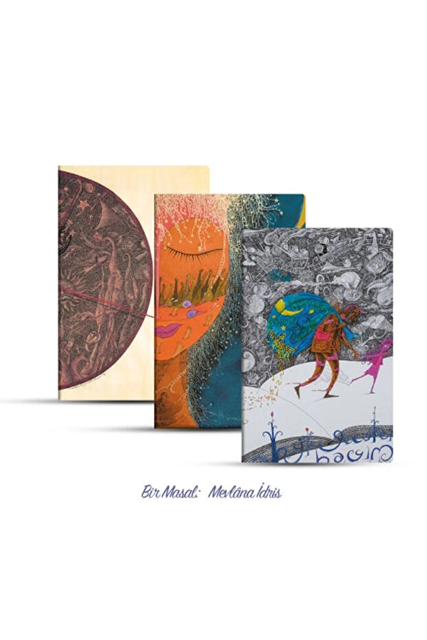Triple Unlined Notebook Set a Tale Mevlâna İdris