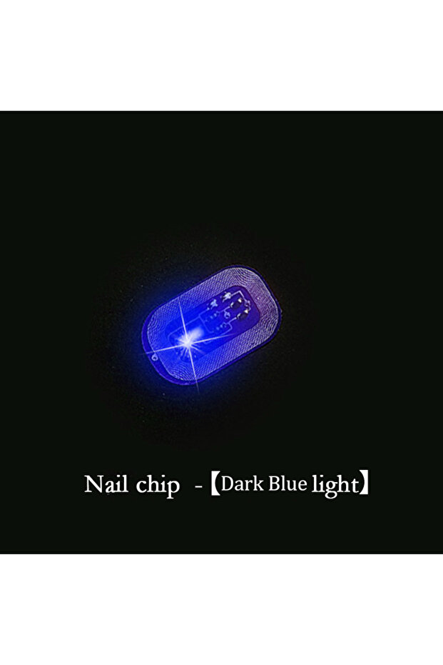 Dark Blue 5/1pcs NFC Nail Stickers LED Light Source Nail Art Tips Lighting for Mobile Phone Nail Lam