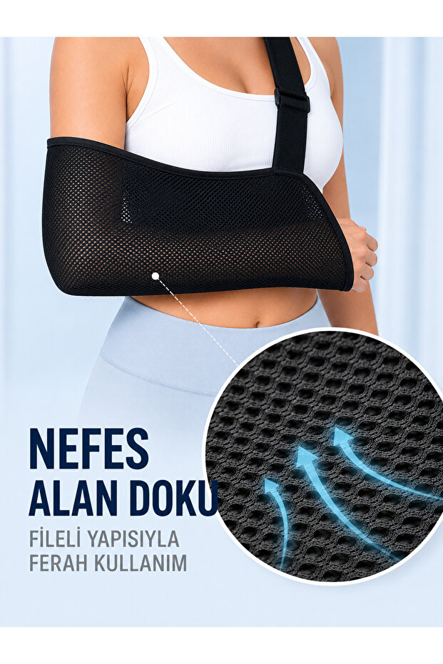 Practical Arm Strap with Breathable Mesh Fabric and Adjustable Shoulder Support