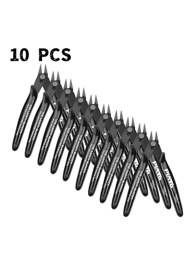 10 PCS Black 5/10/20Pcs PLATO 170 Wishful Clamp DIY Electronic Diagonal Pliers Side Cutting Nippers