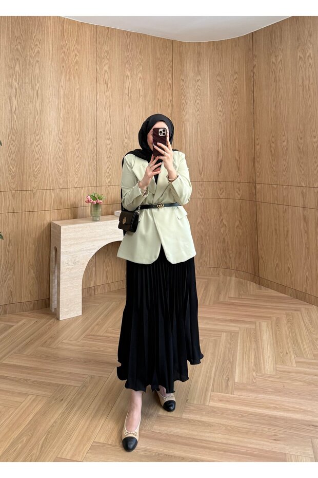 Zr Model Single Button Blazer Mint