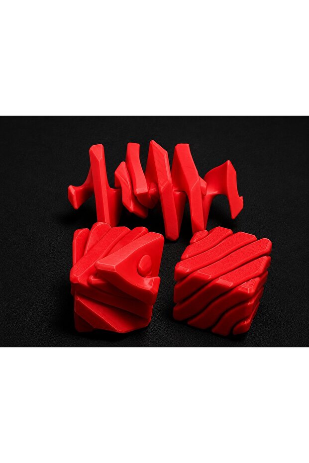 3D Printing Fidget Puzzle Cube - Movable Transformable Stress Relief Brain Teaser Toy, Desktop Fidget Cube