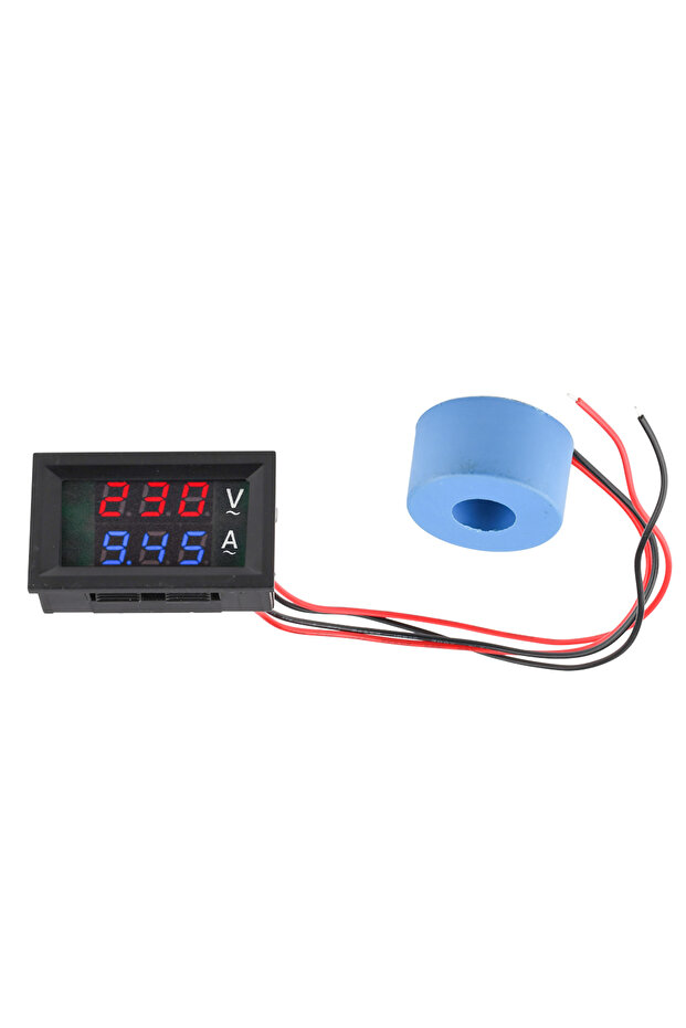 مقياس الجهد والتيار AC50-500V 50A مقياس الجهد والتيار AC 50-500V الرقمي بشاشة LCD 10A 50A 100A 220V