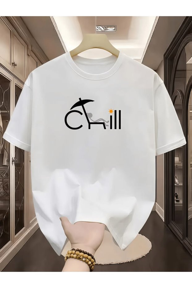 Chill Printed T-Shirt, Premium Quality Unisex Kids / Adult