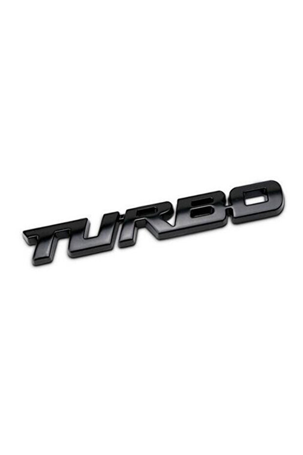 1.1x9.7cm GRAY TURBO Car 3D Zinc Alloy Stickers Body Rear Label Side Trim Decals Car Styling Decorat