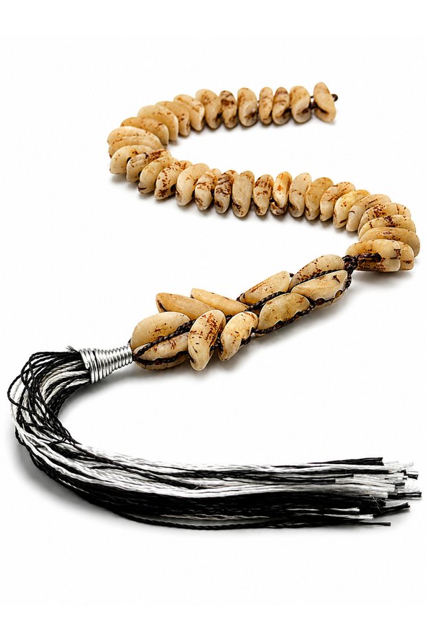 Date Seed Zaza Prayer Beads, Natural Looking, Special Design, Collectible Prayer Beads
