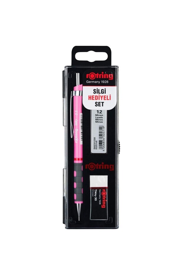 School Set 0.5 mm Neon Pink Versatil Pen+Min Ro-Kk07-05- N.Pink