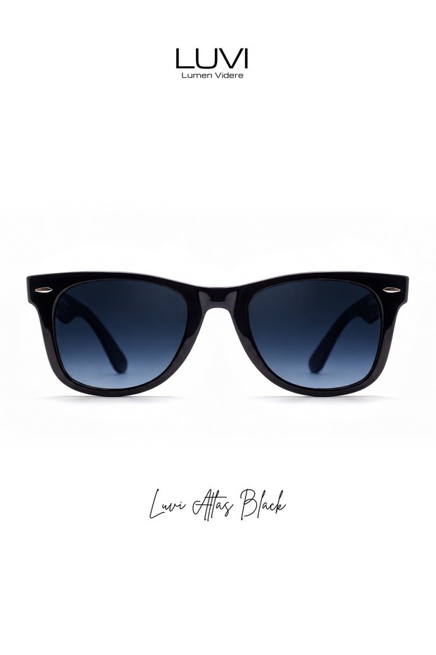 Luvi Atlas Black Uv400 Sunglasses – Choose Your Favorite Lens