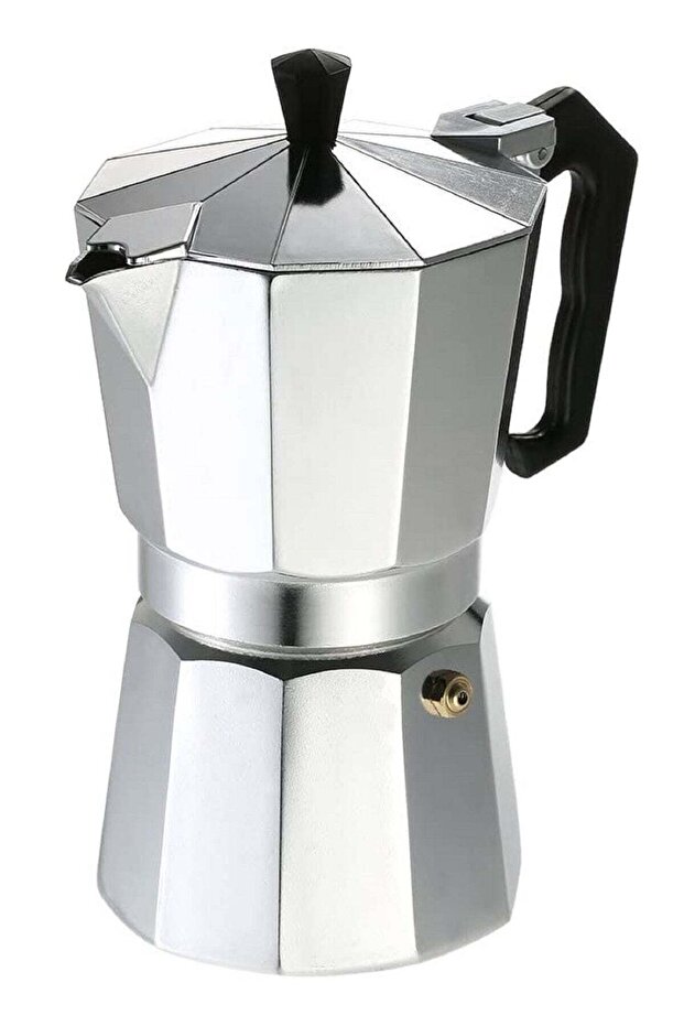 2-Cup Countertop Espresso Percolator Silver/Black