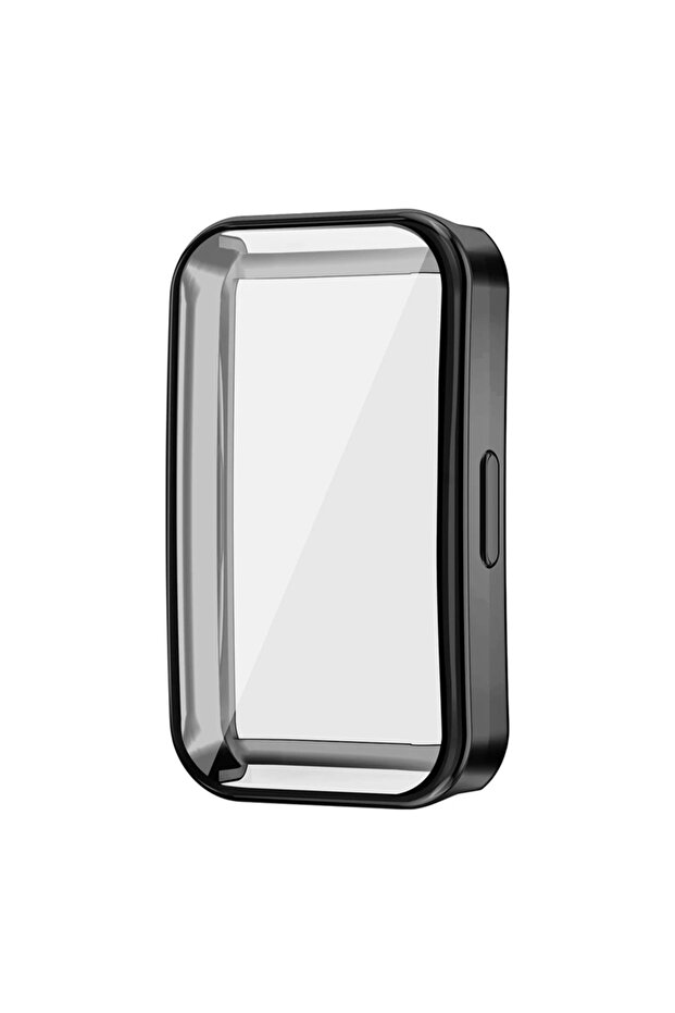 for Huawei Band 10 black Soft TPU Case For Band 9 / 8 /10 Shell Frame Bumper Screen Protector Glass