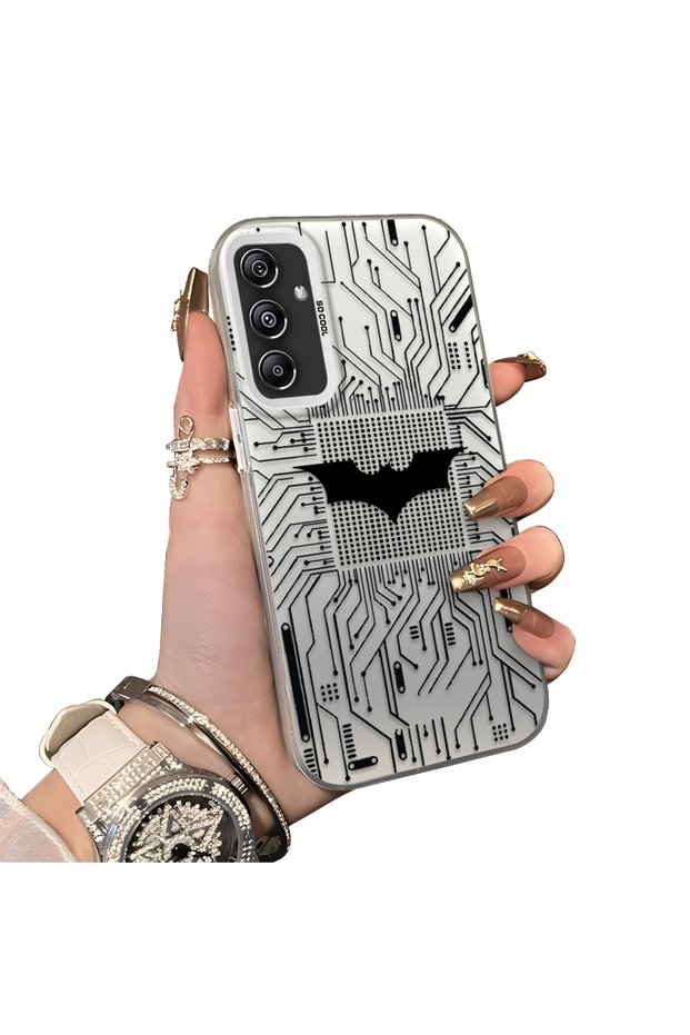 Samsung Galaxy A24 Compatible Hard Acrylic Back Silicone Edge Lens Protection Batman Case