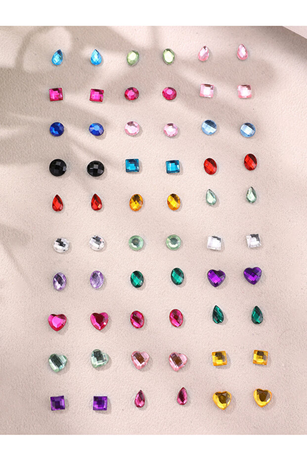 Set of 30 - Geometric Stud Earrings
