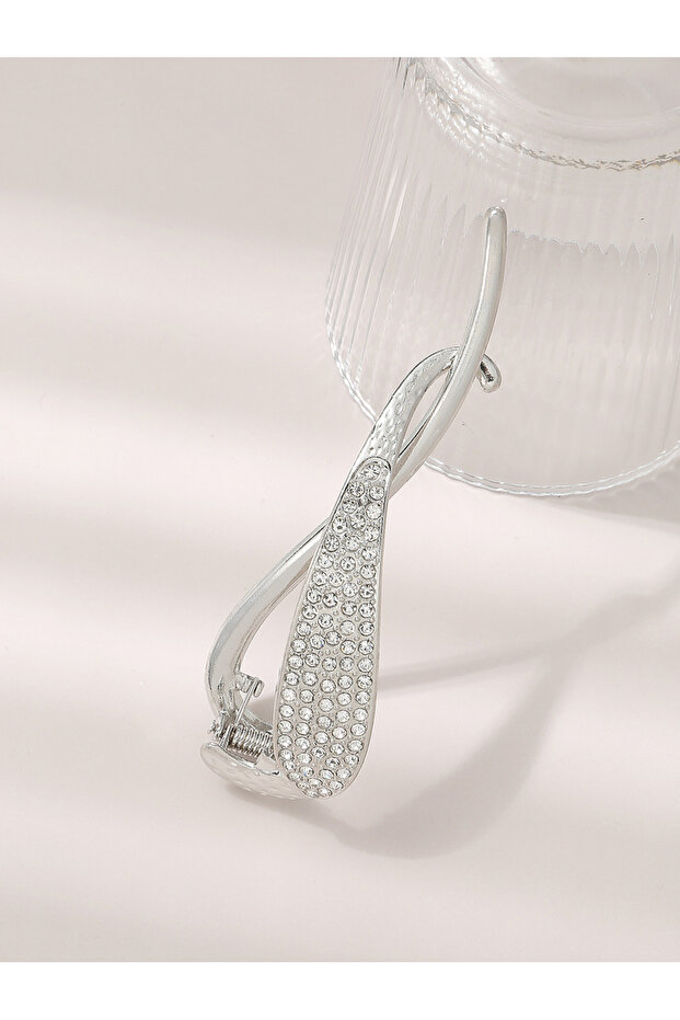 Solid Rhinestone Hair Clip