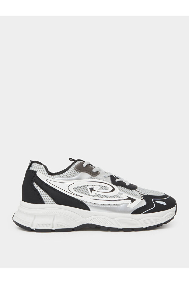 Men White Mesh Athletic Sneakers