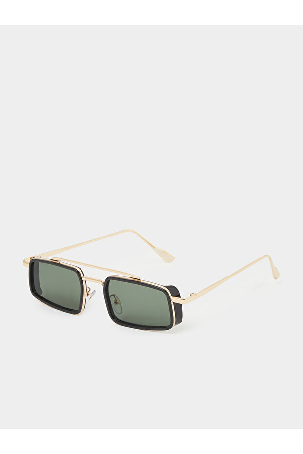 Double Bridge Rectangle Sunglasses