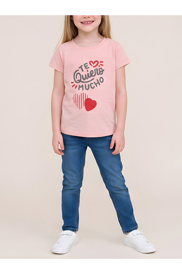 Girls Regular Fit Graphic T-Shirt
