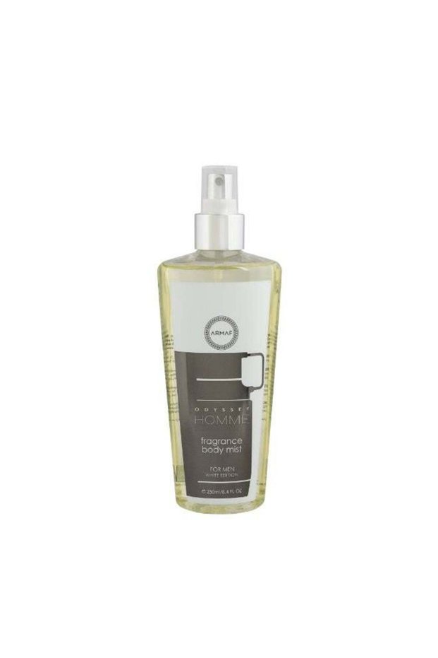 Odyssey Homme White Edition Body Mist For Men 250ML, Luxury Body Spray For Daily Wear, Refreshing Long Lasting Fresh Oriental Fougere Fragrance With Yuzu, Sea Notes, & Amberwood