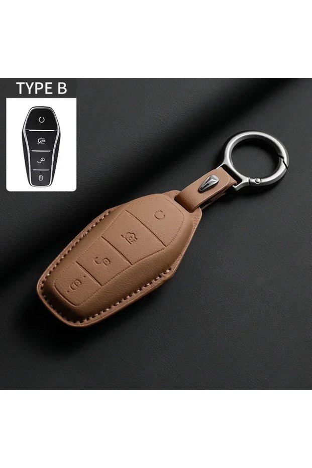 B1 Car Key Cover Case Holder for BYD Han Ev Tang Dm Qin PLUS Song Pro MAX Yuan Dolphin E2 Protector