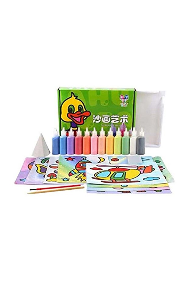 12-Piece DIY Sand Painting Drawing Board Set