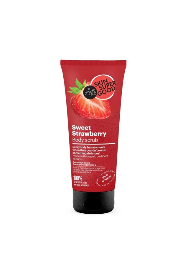 Skin Super Good Sweet Strawberry body scrub, 200 mL