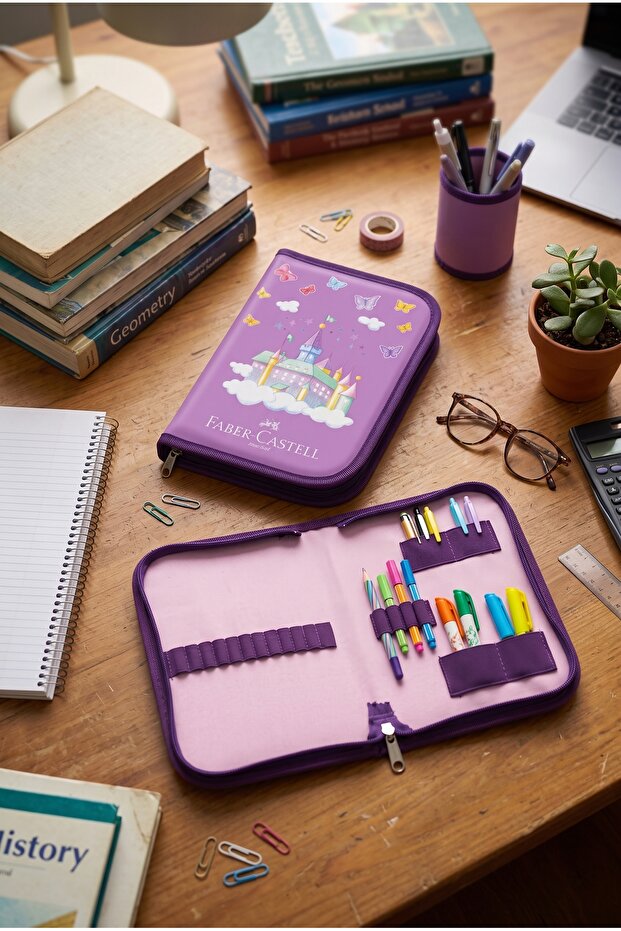 Fc Elastic Wallet Type Pencil Case Pen Holder Pen Bag