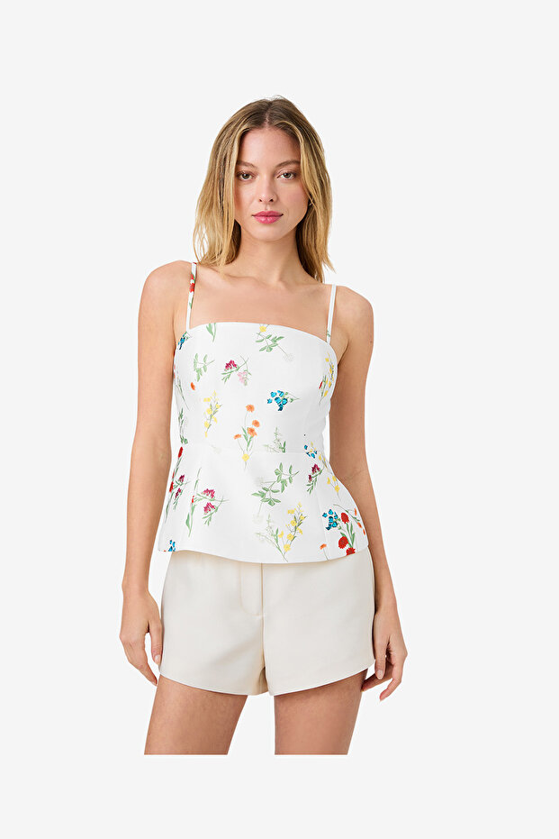Women's 13-Chr Flr Sm Wh Chrstne Flr Struct Taf Pep Top