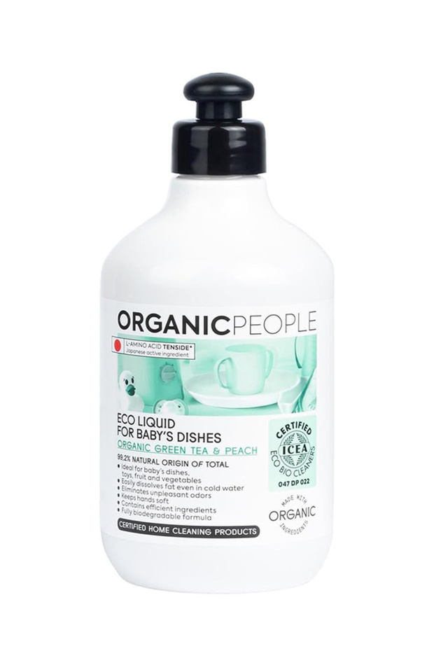 Organic Liquid Baby Dishes Green tea and peach 500 ml