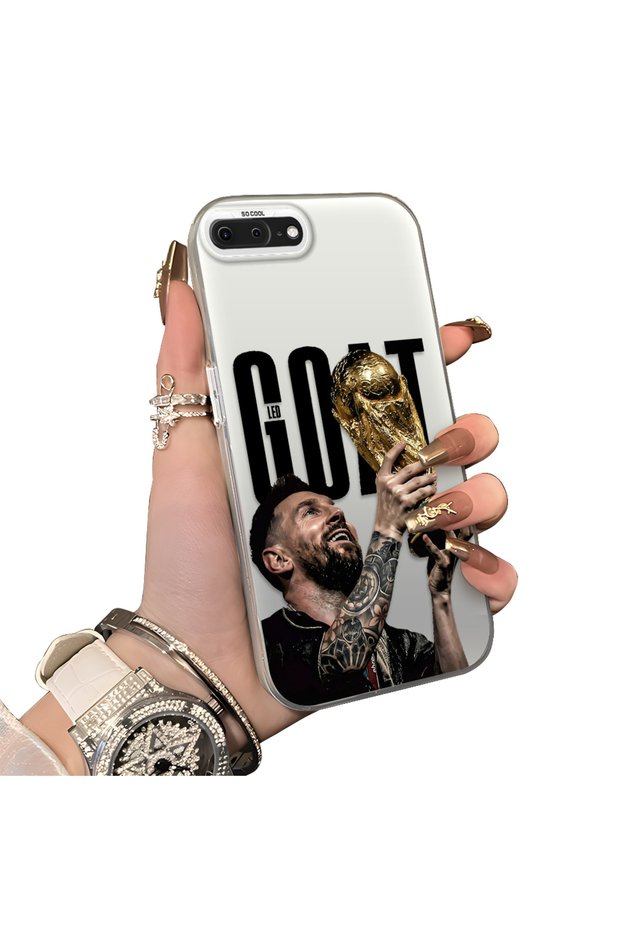 iPhone 7 Plus/8 Plus Compatible Hard Acrylic Back Silicon Edge Lens Protection Star Football Player Case